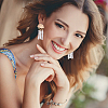 10Pcs Cloud Shape Brass Stud Earring Findings EJEW-BC0001-13-6