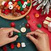 60Pcs 6 Colors Imitation Rabbit Hair European Beads FIND-PA0001-25-3