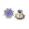 Ion Plating(IP) 304 Stainless Steel Stud Earring Findings STAS-F286-04MC-2