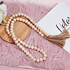 Wood Bead Pendant Decoration AJEW-OC00001-4