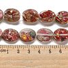 Dyed Natural Imperial Jasper with Resin Beads Strands G-G083-A03-01-4