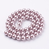 Eco-Friendly Glass Pearl Beads Strands HY-A008-8mm-RB017-2