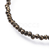 Natural Pyrite Bead Bracelets BJEW-JB04555-02-2