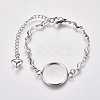 304 Stainless Steel Bracelet Making STAS-WH0014-22P-1