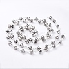 Silver Color Plated Brass Handmade Glass Beaded Chains AJEW-JB00205-03-2