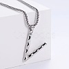 Minimalist chic collarbone necklace with 26 English letters design LW4134-48-1