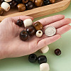 Cheriswelry Dyed Natural Wood Beads WOOD-CW0001-01-LF-8