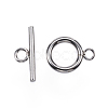 Non-Tarnish 304 Stainless Steel Toggle Clasps X-STAS-F040-40C-P-1