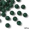 30Pcs Polymer Clay Rhinestone Beads RB-YW0001-26D-1