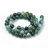 Natural Striped Agate/Banded Agate Beads Strands G-S259-04E-6mm-2
