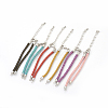 Adjustable Nylon Cord Bracelet Making MAK-F026-B-P-1