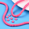 Handmade Polymer Clay Beads Strands CLAY-N008-10-5