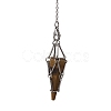 Tarnish Resistant 201 Stainless Steel Pouch Dowsing Pendulums PALLOY-JF02505-02-3