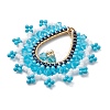 Glass Seed Beads Big Pendants PALLOY-MZ00410-02-3