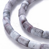 Opaque Baking Painted Crackle Glass Beads Strands FGLA-T004-01F-3