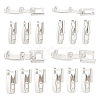 BENECREAT 16Pcs 4 Styles Eco-Friendly Brass Watch Band Clasps KK-BC0012-70-1