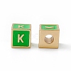 Rack Plating Brass Enamel Beads KK-B060-04G-02-2