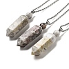 Natural Mexican Agate Pendant Perfume Bottle Necklaces G-C155-04P-1