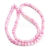 Electroplate Glass Beads Strand GLAA-G088-03-01E-3