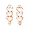 50Pcs Alloy Connector Charms PALLOY-YW0003-29G-1