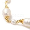 Natural Pearl Beaded Link Bracelets BJEW-C051-39G-2