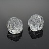 Transparent Clear Frosted Acrylic Beads X-PL713Y-1-2