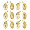 12Pcs Rugby Rack Plating Brass Pendants KK-HS0002-05-1