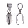 Tarnish Resistant 304 Stainless Steel Ice Pick Pinch Bails X-STAS-Q182-01-3