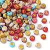 300pcs 2 Styles Opaque Mixed Color Acrylic Beads MACR-YW0002-58A-2