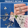 12Pcs 4 Style Iron Brooches HJEW-PH02467-4
