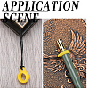 60Pcs 2 Style Silicone Pendant SIL-GF0001-43A-5