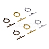 PandaHall Elite Alloy Toggle Clasps PALLOY-PH0005-38-FF-1