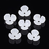 3-Petal ABS Plastic Imitation Pearl Bead Caps OACR-S020-20-2