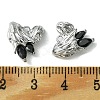 Brass Heart Charms KK-D092-02P-01-3