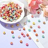 300pcs 2 Styles Opaque Mixed Color Acrylic Beads MACR-YW0002-58A-5