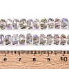 Electroplate Transparent Glass Beads Strands EGLA-N022-04A-D17-4