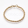 Ion Plating(IP) 304 Stainless Steel Chain Bracelets BJEW-P236-27G-1