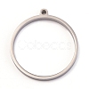 Tarnish Resistant 304 Stainless Steel Open Back Bezel Polishing Pendants STAS-K208-15P-1