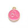 Alloy Enamel Pendants ENAM-S124-01B-03G-3