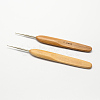 Bamboo Handle Iron Crochet Hook Needles TOOL-R034-1.0mm-1