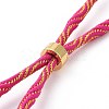 Nylon Cord Silder Bracelets MAK-C003-03G-11-2