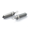 Synthetic Non-magnetic Hematite Pointed Pendants X-G-M378-01P-A16-3