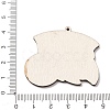 American Football Themed Printed Wooden Pendants WOOD-B012-02D-3