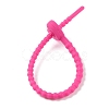 Heart Shape Silicone Cable Zip Ties AJEW-C034-02I-3