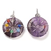 Natural Amethyst Pendants G-A031-01P-07-2