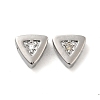 Real Platinum Plated Brass Micro Pave Cubic Zirconia Beads LS-KK-H455-08P-01-1