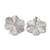 Non-Tarnish 304 Stainless Steel Stud Earring Findings STAS-P357-01C-P-1