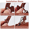 Leather Bag Handles & Undamaged Bag Triangle Buckle Connector FIND-WH0191-13A-3