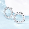 304 Stainless Steel Stud Earrings for Women LS-EJEW-K306-18P-3