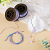 2 Rolls 2 Colors Segment Dyed Round Polyester Twisted Cords OCOR-TA0003-59B-7